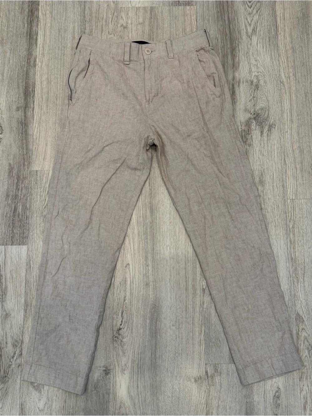 Abercrombie & Fitch Straight Stretch Linen Blend Pants Size 28x30
